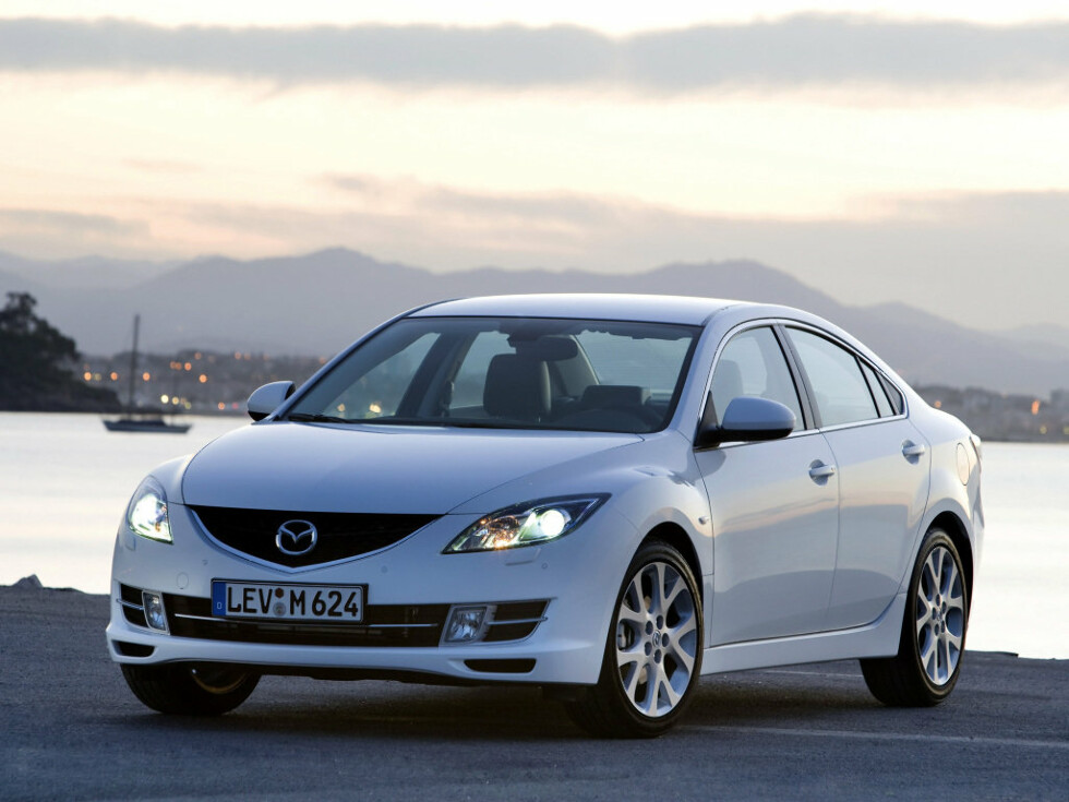 Коврики текстильные "Стандарт" для Mazda 6 (седан / GH) 2007 - 2010, черные, 5шт.