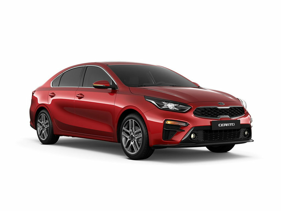 Коврики текстильные "Комфорт" для Kia Cerato IV (седан) 2018 - Н.В., темно-серые, 5шт.