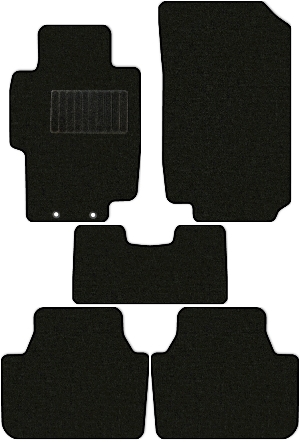 Коврики текстильные "Стандарт" для Honda Accord VII (седан / CL7, CL9) 2005 - 2008, черные, 5шт.