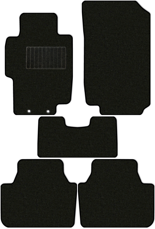 Коврики текстильные "Стандарт" для Honda Accord (седан / CL7, CL9) 2002 - 2005, черные, 5шт.