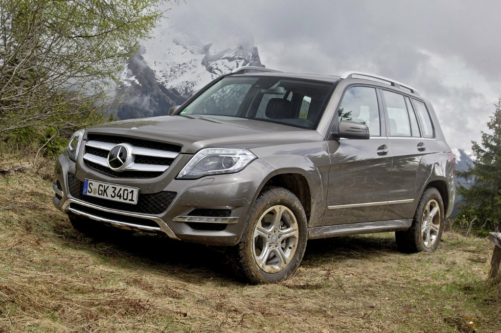 Коврики текстильные "Классик" для Mercedes-Benz GLK-Class (suv / X204) 2012 - 2015, темно-серые, 4шт.