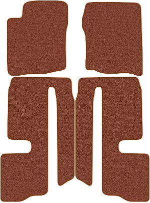 Коврики текстильные "Комфорт" для Suzuki XL7 (suv / JC USA) 2006 - 2009, коричневые, 4шт.