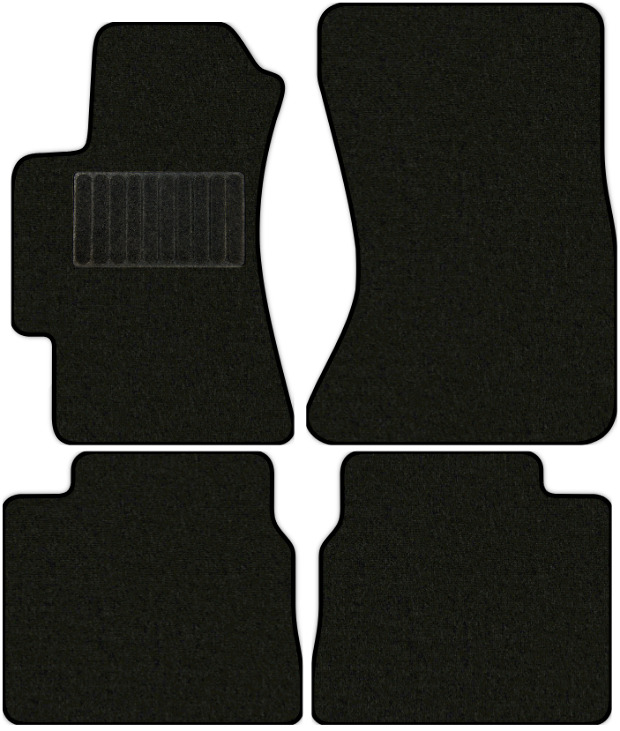 Коврики текстильные "Стандарт" для Subaru Outback (универсал / BP) 2003 - 2009, черные, 4шт.