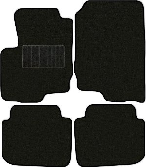 Коврики "Классик" в салон Mitsubishi Colt (хэтчбек 5 дв / Z30) 2008 - 2011, черные 4шт.
