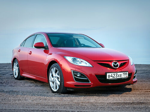 Коврики текстильные "Стандарт" для Mazda 6 (седан / GH) 2010 - 2012, черные, 5шт.