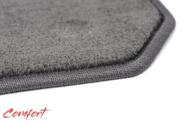 Коврики текстильные "Комфорт" для Toyota Fortuner II (suv / AN160) 2015 - Н.В., темно-серые, 5шт.