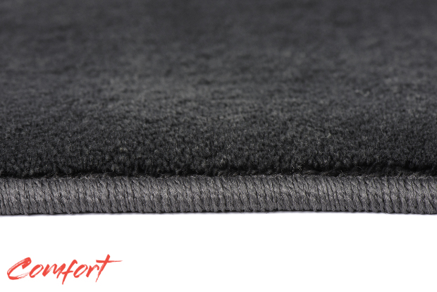 Коврики текстильные "Комфорт" для Mitsubishi Outlander III (suv / GFOW) 2012 - 2014, темно-серые, 5шт.